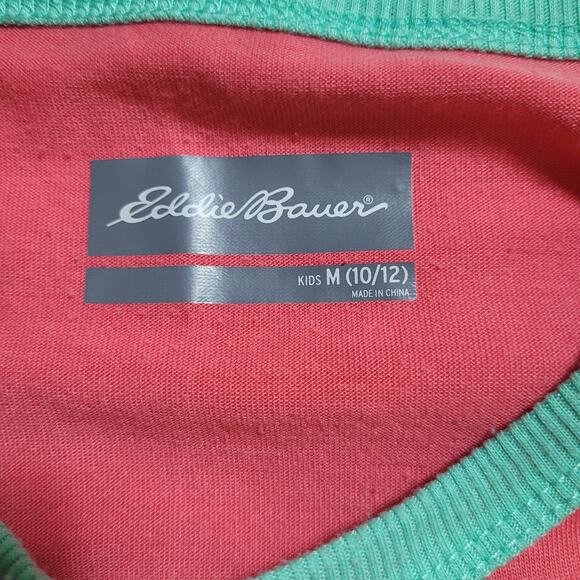 Eddie Bauer Girls Kids 2pc Long Sleeve Crew Neck Comfort Pajama Tops Size 10-12 - Picture 4 of 6